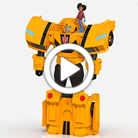 F7662 - Transformers EarthSpark Spin Changer Bumblebee and Mo Malto